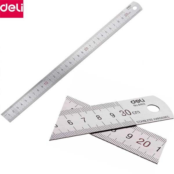 Deli-Steel-Scale-or-Ruler-12-Inch