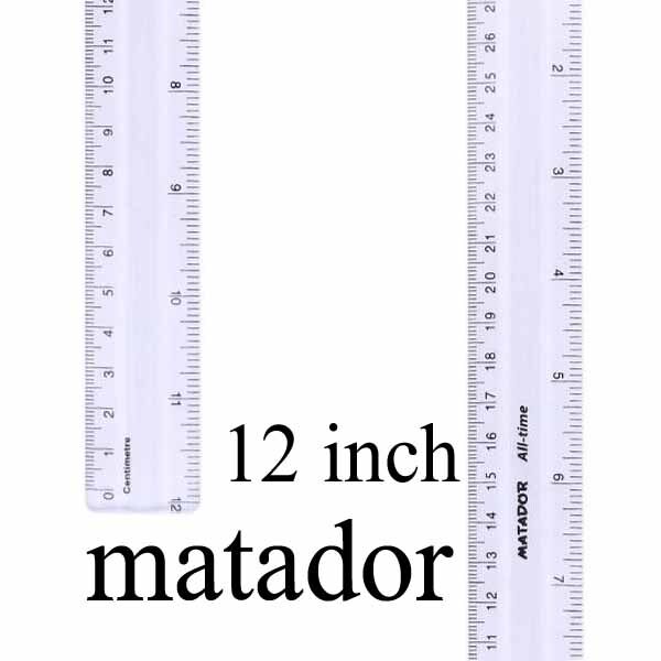 Matador-Transparent-Ruler-12-iinch