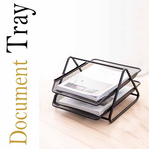 Deli-Document-Tray-Mesh-2-Layer