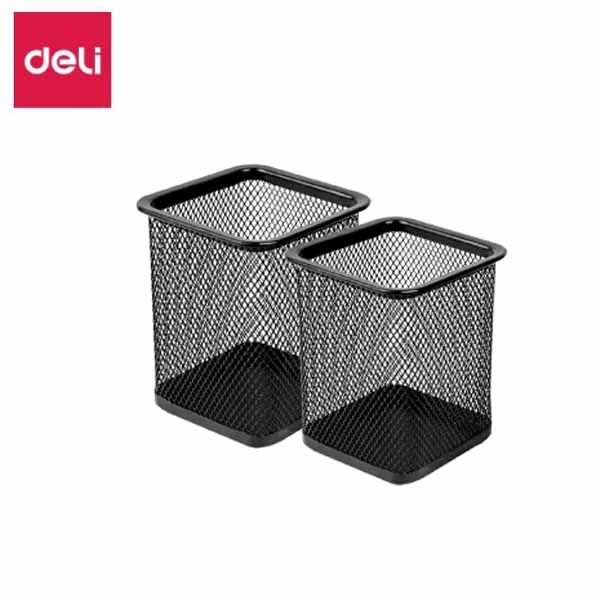 Deli-Pen-Holder-Mesh-9174-Square