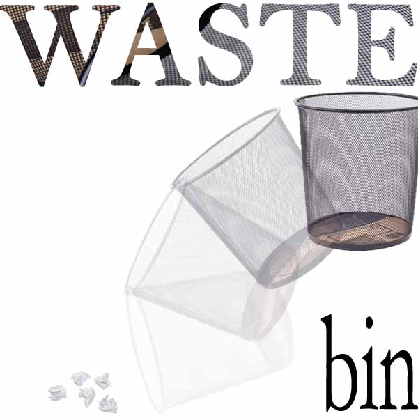 Deli-Waste-Paper-Basket-Mesh-Round