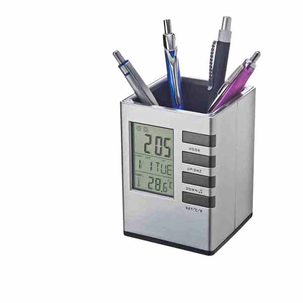 Pen-Holder-with-Digital-Watch