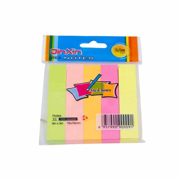 Sticky-Notes-JinXin-colorful-100-sheets-3-inch