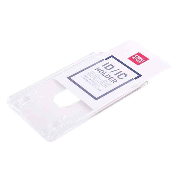 Deli-ID-Card-Holder-8319-8318-Vertical-Horizontal