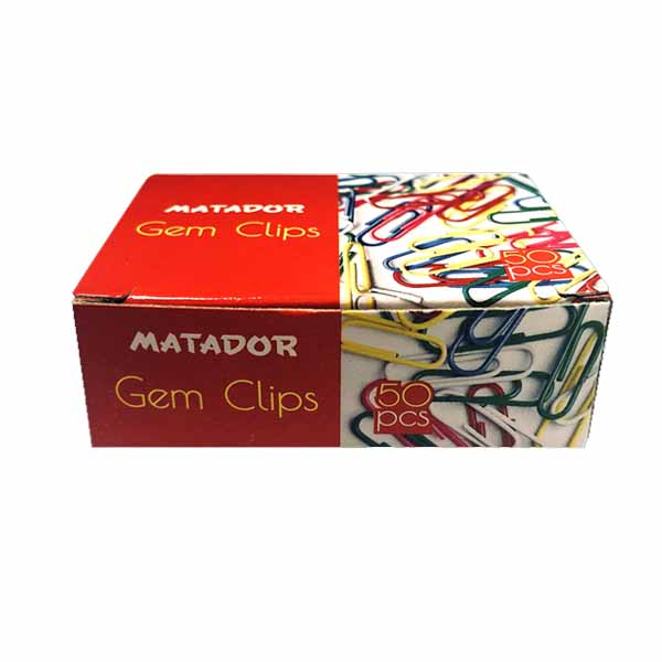 Matador-Gem-Clips-1-Box-50-Pcs-Multicolor