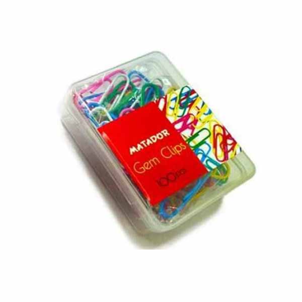 Matador-Gems-Clips-1-Box-100-Pcs-Multicolor