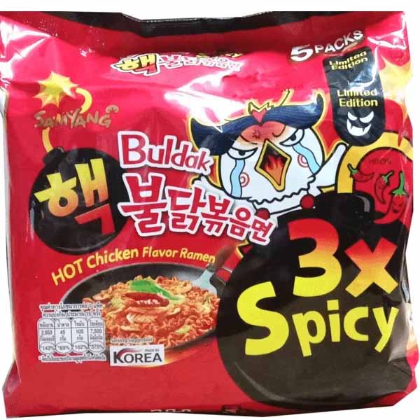 SAMYANG-Noodles-3X-Spicy-Hot-Chicken-Flavor-140-gm-x-5-pcs-700-gm