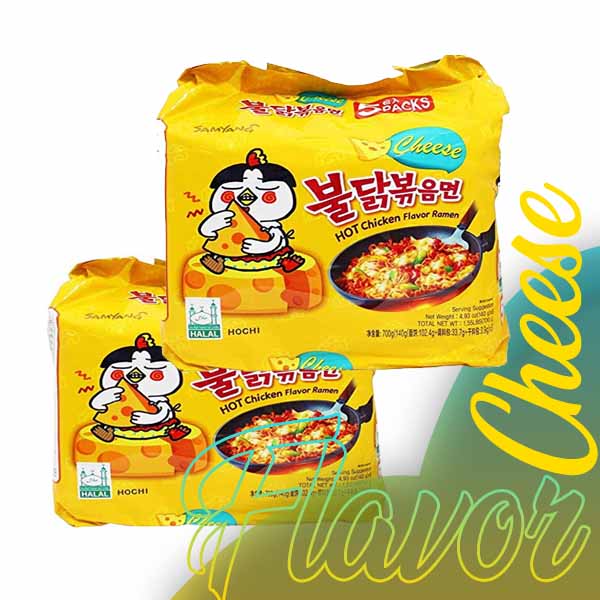 SAMYANG-Noodles-Cheese-Hot-Chicken-Flavor-Ramen-140gm-X-5pcs-700gm