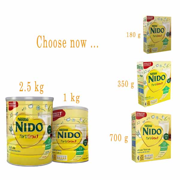 Nestle-Nido-Fortygrow-Full-Cream-Milk-Powder-180g-350g-700g-1Kg-2.5Kg