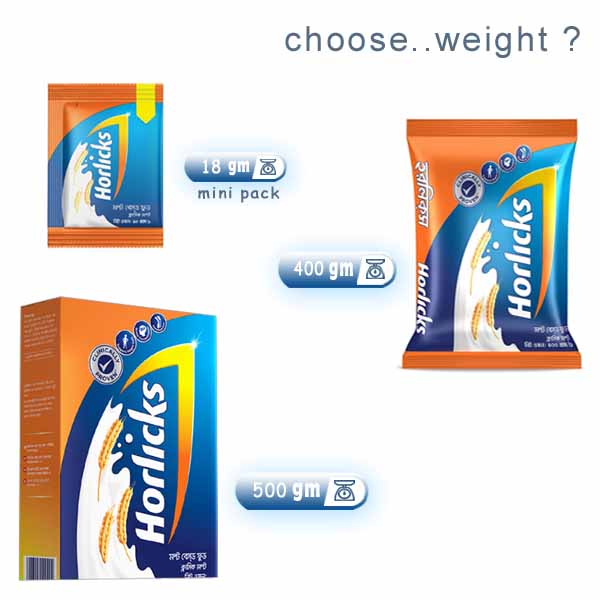 Horlicks-Packet-500g-400g-18g