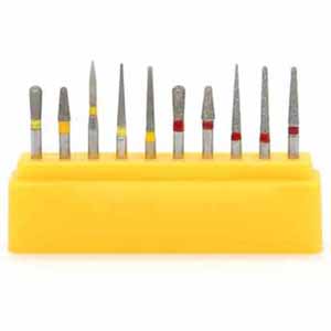 Diamond-FG-Burs-for-Teeth-polishing-10-pcs-Polishing-Bur-Set