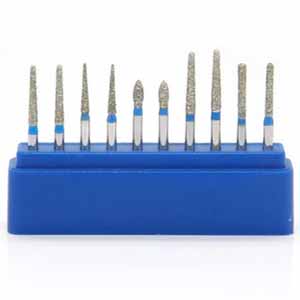 Diamond-FG-Burs-for-Teeth-polishing-10-pcs-Shoulder-Stand-Preparation-Suit